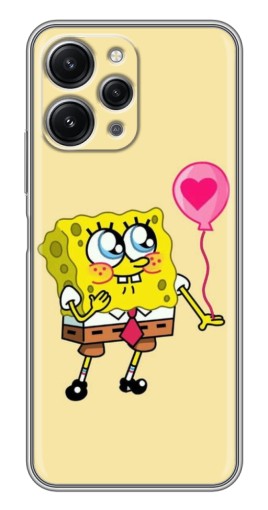 Чехол с печатью "СпанчБоб с шариком" для Xiaomi Redmi 12 (5G)