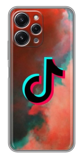 Чехол с картинкой "ТикТок в тучах" для Xiaomi Redmi 12 (5G)
