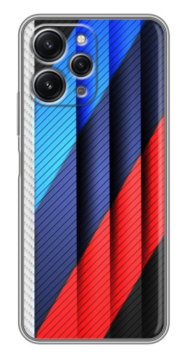 Силиконовый чехол с изображением "Цвета лого БМВ" для Xiaomi Redmi 12 (5G)
