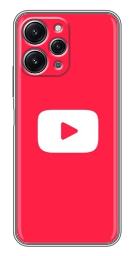 Чехол с картинкой "YouTube Кнопка" для Xiaomi Redmi 12 (5G)