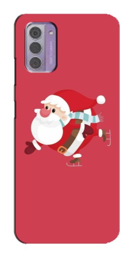 Чехол с принтом "Дед Мороз на коньках" для Nokia G42