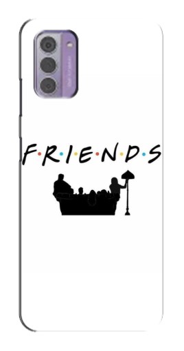Чехол с картинкой "Друзья на диване" для Nokia G42