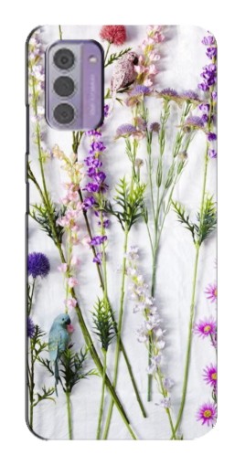 Силиконовый чехол с изображением "Фон полевых цветов" для Nokia G42