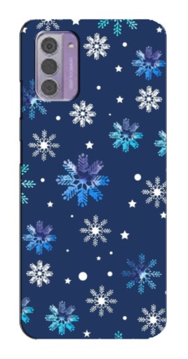 Чехол с печатью "Фон с снежинками" для Nokia G42