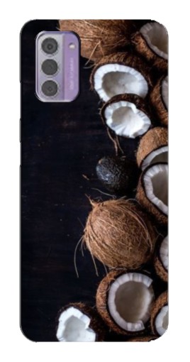 Силиконовый чехол с изображением "Кокосы на черном" для Nokia G42