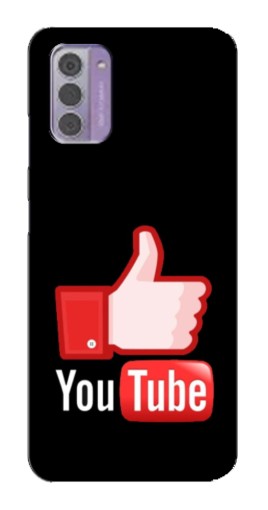 Силиконовый чехол с изображением "Лайк YouTube" для Nokia G42