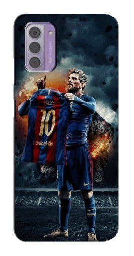 Силиконовый чехол с изображением "Месси с футболкой" для Nokia G42