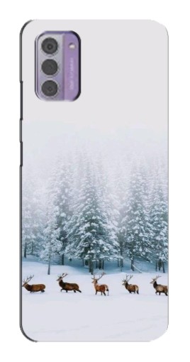 Чехол с печатью "Олени в лесу" для Nokia G42