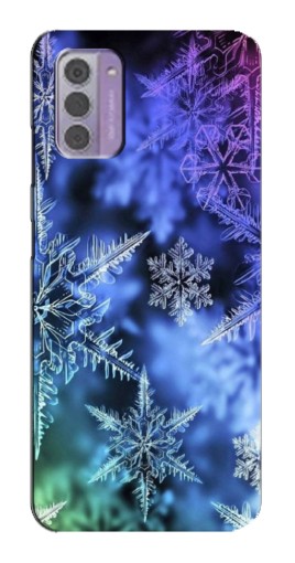 Чехол с принтом "Разноцветные снежинки" для Nokia G42
