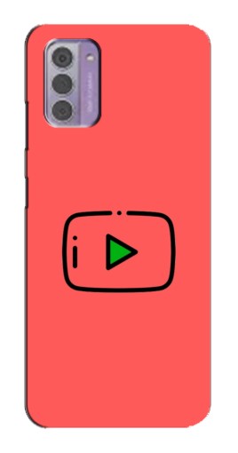 Чехол с принтом "Рисованная кнопка" для Nokia G42