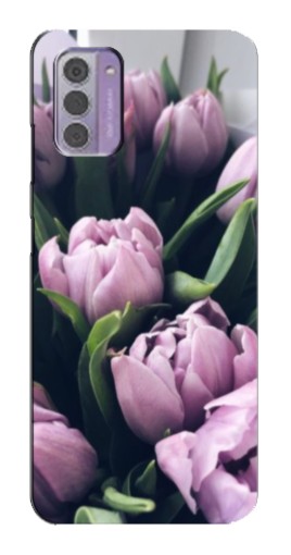 Силиконовый чехол с изображением "Сиреневые тюльпаны" для Nokia G42