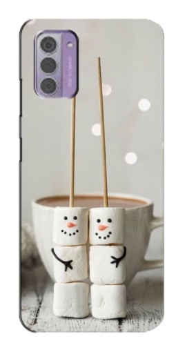 Чехол с принтом "Снеговики из зефира" для Nokia G42