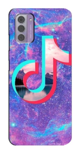 Чехол с печатью "ТикТок мраморный" для Nokia G42