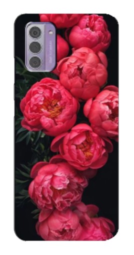 Чехол с печатью "Яркие пионы" для Nokia G42