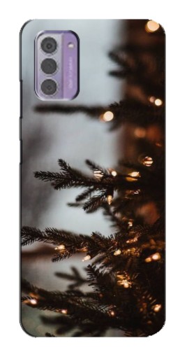 Чехол с картинкой "Елка с гирляндой" для Nokia G42