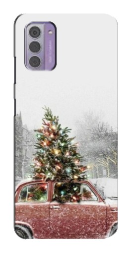 Силиконовый чехол с изображением "Елка в машине" для Nokia G42
