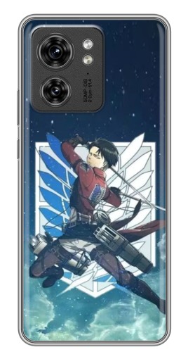 Силиконовый чехол с изображением "Аккерман Леви" для Motorola Edge 40 Pro