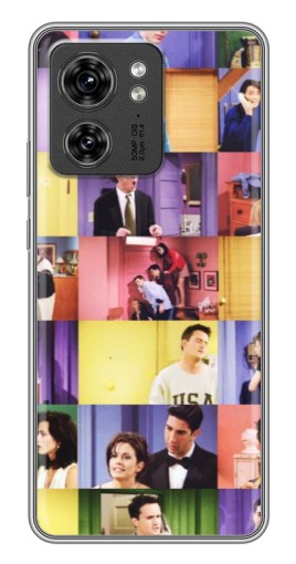 Чехол с картинкой "Актеры Друзья" для Motorola Edge 40 Pro