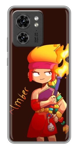 Силиконовый чехол с изображением "Amber с факелом" для Motorola Edge 40 Pro