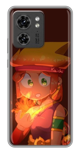 Чехол с принтом "Amber с огнем" для Motorola Edge 40 Pro