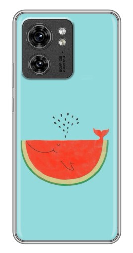 Чехол с картинкой "Арбуз кит" для Motorola Edge 40 Pro
