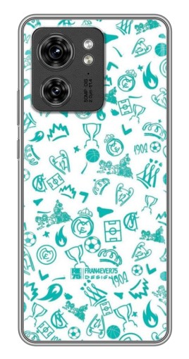 Силиконовый чехол с изображением "Атрибутика Real Madrid" для Motorola Edge 40 Pro