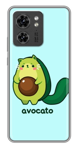 Силиконовый чехол с изображением "Avocato" для Motorola Edge 40 Pro