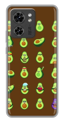 Силиконовый чехол с изображением "Авокадики" для Motorola Edge 40 Pro