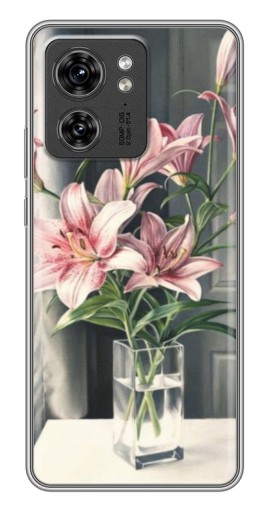 Чехол с принтом "Букет лилии" для Motorola Edge 40 Pro