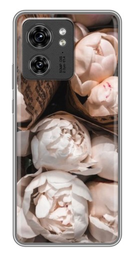 Чехол с печатью "Букет пионов" для Motorola Edge 40 Pro