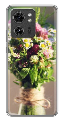 Силиконовый чехол с изображением "Букет полевых цветов" для Motorola Edge 40 Pro
