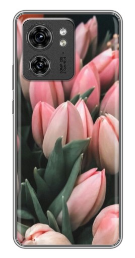 Силиконовый чехол с изображением "Букет тюльпанов" для Motorola Edge 40 Pro