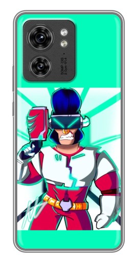 Чехол с принтом "Булл в очках" для Motorola Edge 40 Pro