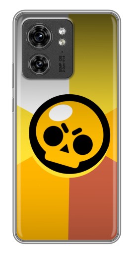 Силиконовый чехол с изображением "Череп Бравл Старс" для Motorola Edge 40 Pro