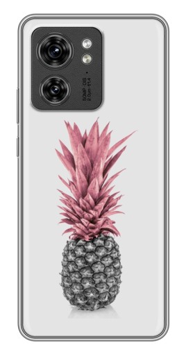 Чехол с печатью "Чёрно-белый ананас" для Motorola Edge 40 Pro