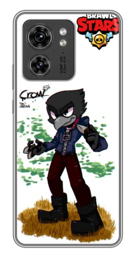Силиконовый чехол с изображением "Crow" для Motorola Edge 40 Pro