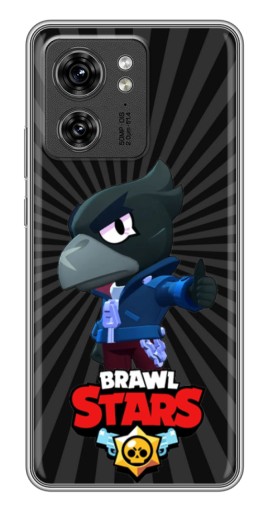 Силиконовый чехол с изображением "Crow Brawl Stars" для Motorola Edge 40 Pro
