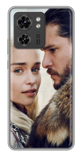Чехол с принтом "Дейнерис и Сноу" для Motorola Edge 40 Pro