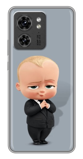 Силиконовый чехол с изображением "Деловой ребенок" для Motorola Edge 40 Pro