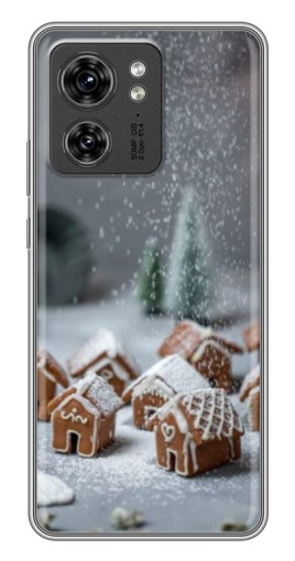 Чехол с картинкой "Домики из пряников" для Motorola Edge 40 Pro