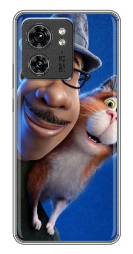Чехол с картинкой "Джо и кот" для Motorola Edge 40 Pro