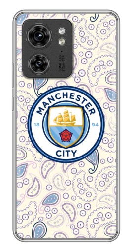 Силиконовый чехол с изображением "Эмблема Ман Сити" для Motorola Edge 40 Pro