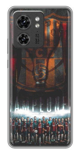 Силиконовый чехол с изображением "FCB Campeones" для Motorola Edge 40 Pro