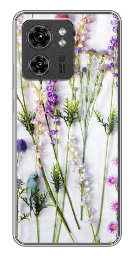 Силиконовый чехол с изображением "Фон полевых цветов" для Motorola Edge 40 Pro