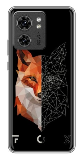 Силиконовый чехол с изображением "Fox" для Motorola Edge 40 Pro