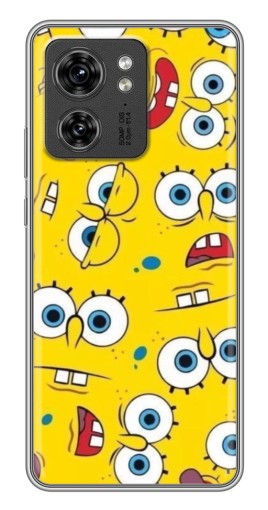 Силиконовый чехол с изображением "Глаза Спанч-Боба" для Motorola Edge 40 Pro