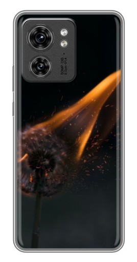 Силиконовый чехол с изображением "Горящий одуванчик" для Motorola Edge 40 Pro