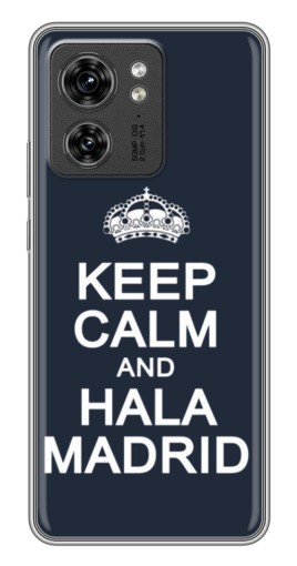 Силиконовый чехол с изображением "Hala Madrid" для Motorola Edge 40 Pro