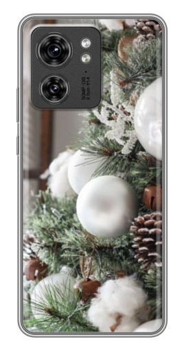 Чехол с картинкой "Игрушки на елке" для Motorola Edge 40 Pro