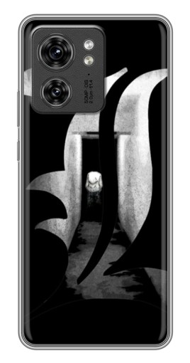 Силиконовый чехол с изображением "Инициали Лоулайта" для Motorola Edge 40 Pro